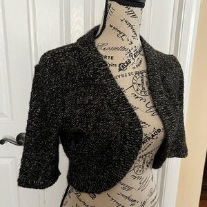Women's Black Knit Sweater Bolero